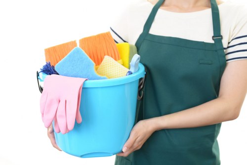 Professional office cleaners in Bloomsbury maintaining a modern workspace