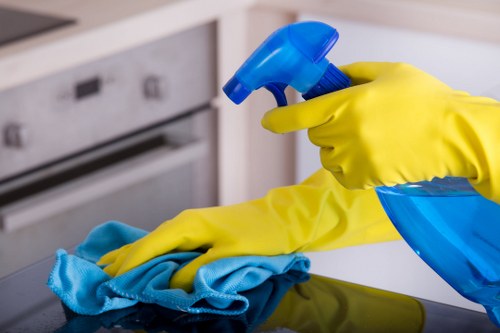 Bloomsbury office cleaning team handling desks and shared surfaces