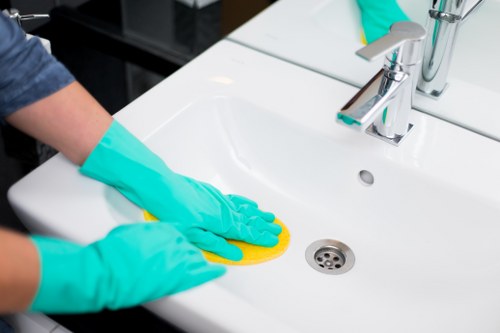 Customer booking a cleaning appointment with service details