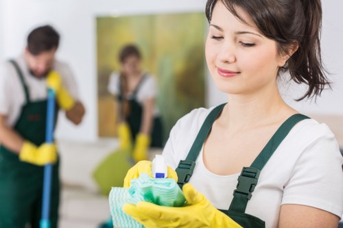 Clean and organized Bloomsbury space after professional cleaning