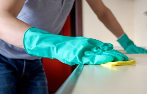 Risk assessment checklist and protective equipment for cleaners